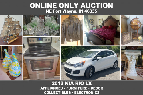 ONLINE ONLY Personal Property Auction_NE Fort Wayne, IN 46835 _Vehicle, Appliances, Furniture, Glassware