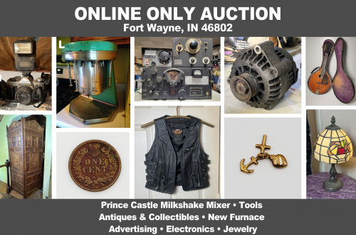 ONLINE ONLY Personal Property Auction_Fort Wayne, IN 46802_Antiques, Auto Parts, Tools, NEW Furnace