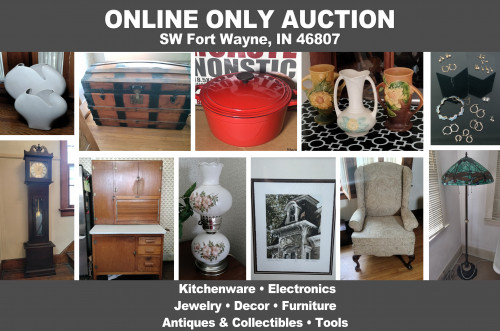 ONLINE ONLY Personal Property Auction_SW, Fort Wayne, IN 46807_Kitchenware, Furniture, Décor