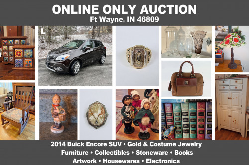 ONLINE ONLY Personal Property Auction_Ft Wayne, IN 46809_2014 Buick Encore, Furniture, Collectibles