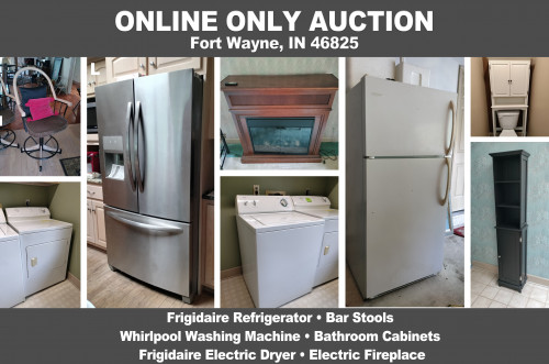 ONLINE ONLY Personal Property Auction_Fort Wayne, IN 46825_Appliance Auction, Frigidaire Refrigerator