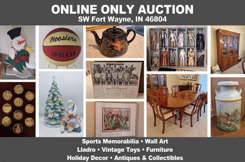 ONLINE ONLY Personal Property Auction_SW Fort Wayne, IN 46804_Sports, Lladro, Vintage Toys