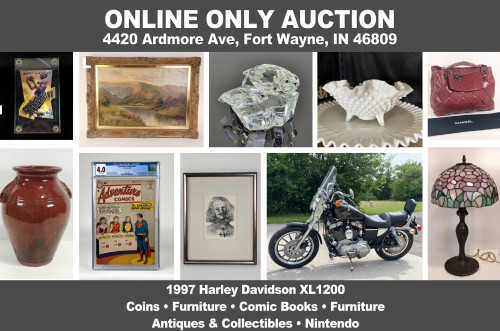 Lantern 100_ ONLINE ONLY Auction - 1997 Harley Davidson, Comic Books, Coins, Nintendo, Furniture