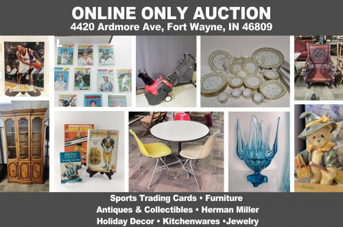 Lantern 110_ ONLINE ONLY Auction - Sports Trading Cards, Holiday Décor, Antiques