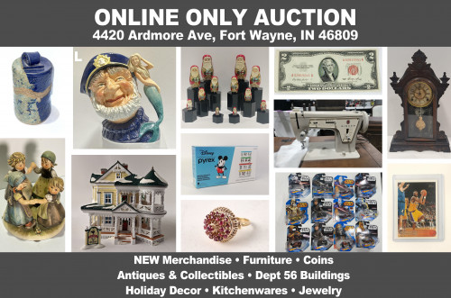 Lantern 111_ ONLINE ONLY Auction - Firearms, NEW Merchandise, Christmas Decor, Coins, Jewelry, Hotwheels