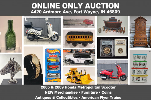 Lantern 113_ ONLINE ONLY Auction - Antiques, NEW Merchandise, American Flyer Trains