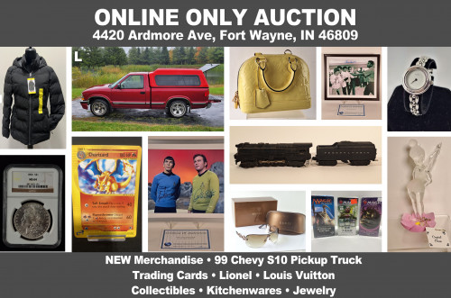 Lantern 115_ ONLINE ONLY Auction - 99 Chevy Truck, Louis Vuitton, Trading Cards