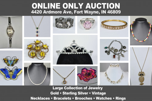 Lantern 125_ ONLINE ONLY Auction - LARGE Collection of High-End Costume Jewelry, Sterling & Gold