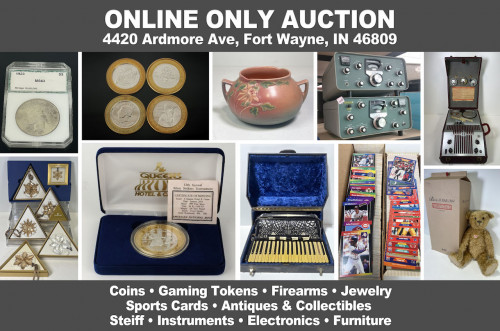 Lantern 93 ONLINE ONLY Auction - Coins, Jewelry, Furniture, Firearms, Sports Cards, Antiques & Collectibles