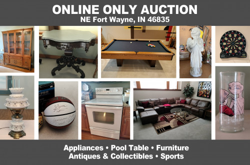 ONLINE ONLY Personal Property Auction_NE, Fort Wayne, IN 46835_Furniture, Appliances, Sports