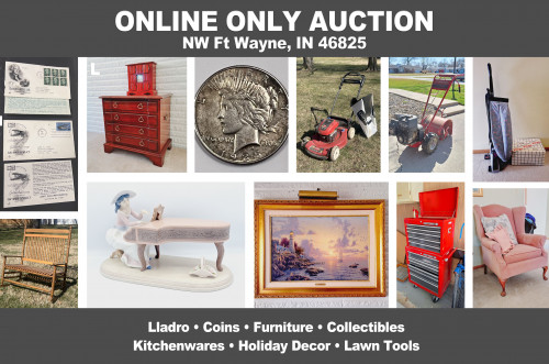 ONLINE ONLY Personal Property Auction_NW Fort Wayne, IN 46825_Lladro, Furniture, Collectibles