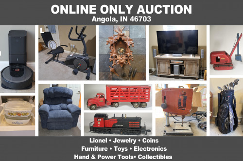 ONLINE ONLY Personal Property Auction_Angola, IN 46703_Furniture, Collectibles, Toys, Jewelry