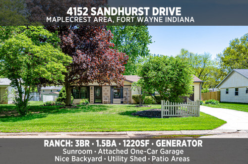 Well-maintained ranch home in the Maplecrest shopping area. 4152 Sandhurst Drive