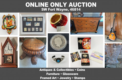 ONLINE ONLY Personal Property Auction_SW Fort Wayne, 46814_Antiques & Collectibles, Coins, Furniture