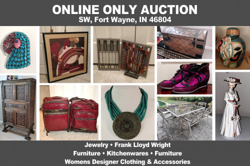 ONLINE ONLY Personal Property Auction_SW Fort Wayne, IN 46804_Jewelry, Frank Lloyd Wright, Furniture