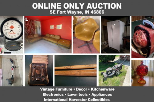 ONLINE ONLY Personal Property Auction_SE Fort Wayne, IN 46806 _Vintage Furniture, Décor, Kitchenware