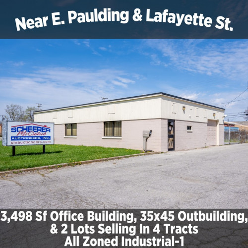 3,498 Sf Office Building, 35x45 Outbuilding, & 2 Lots Selling In 4 Tracts