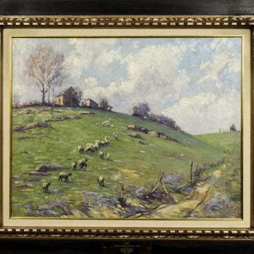 Homer Davisson oil painting "Sheep O'Vernon"