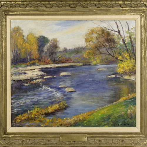 Homer Davisson oil painting "Pipe Creek"