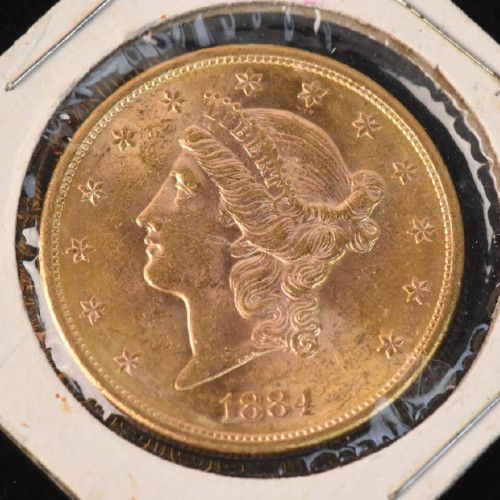 1884 $20 Double Eagle Gold Piece