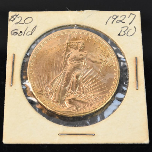 1927 $20 St Gaudens Double Eagle Gold Coin