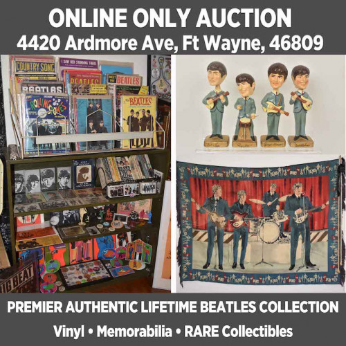 PREMIER AUTHENTIC COMPLETE LIFETIME BEATLES COLLECTION from the Ronald E. Carr Estate - Pickup July 26