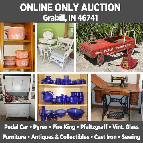 ONLINE ONLY Personal Property Auction in Grabill, IN - Pickup August 17th