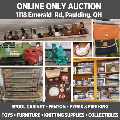 ONLINE ONLY Personal Property Auction in Paulding, OH - Pickup August on August 23, 2022