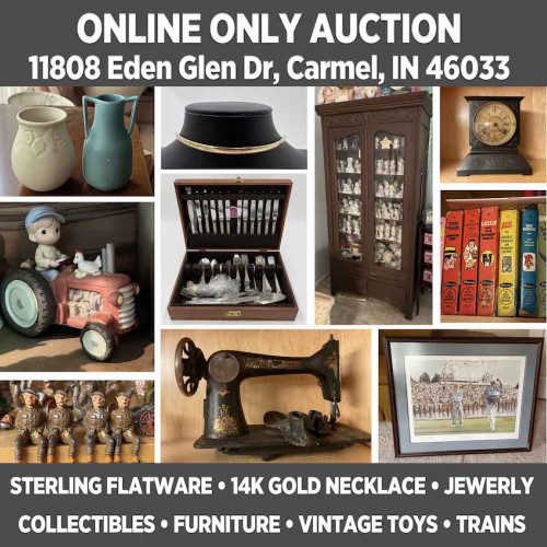 ONLINE ONLY Personal Property Auction in Carmel, IN - Pickup Sept 9th, 2022