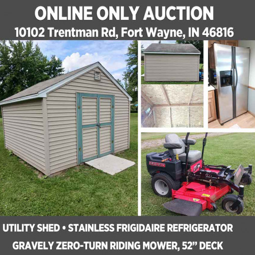 ONLINE ONLY Personal Property Auction on Trentman Rd, 46816 - Pickup Oct 3