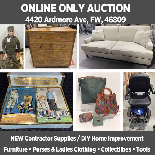 Lantern 62 ONLINE ONLY Consignment Auction - Pickup Oct 5