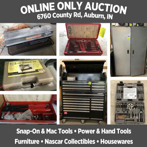 ONLINE ONLY Personal Property Auction_6760 County Rd 29, Auburn, IN_Pickup on Oct 2nd, 9 am - 4:30 pm