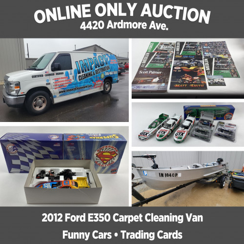 ONLINE ONLY Auction, 2012 Ford E350, Funny Cars, Pickup Oct. 28