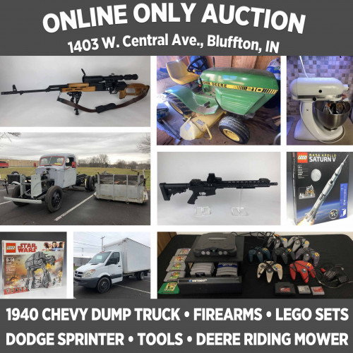 ONLINE ONLY Personal Property Auction in Bluffton, Pickup Dec. 21