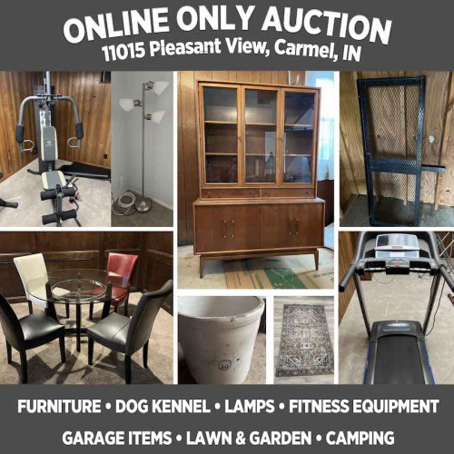 ONLINE ONLY Personal Property Auction in Carmel, IN, Pickup March 4th -10 am - 1 pm