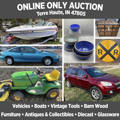 ONLINE ONLY Auction in Terre Haute, IN_ Pickup on April 8, 2022