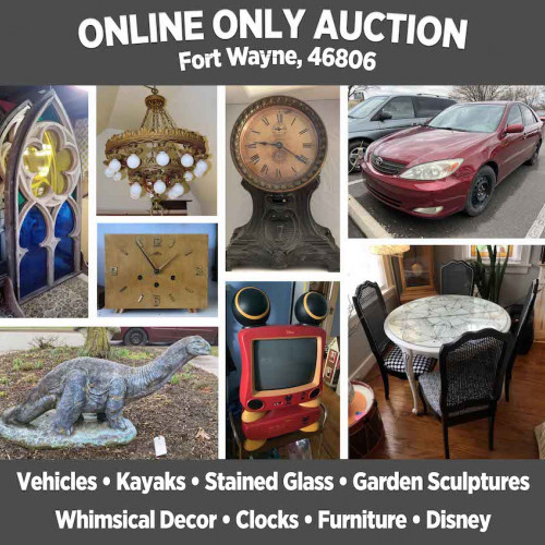 ONLINE ONLY Auction _Fort Wayne, IN 46806_Pickup on April 13th, 9:00 am - 4:30 pm