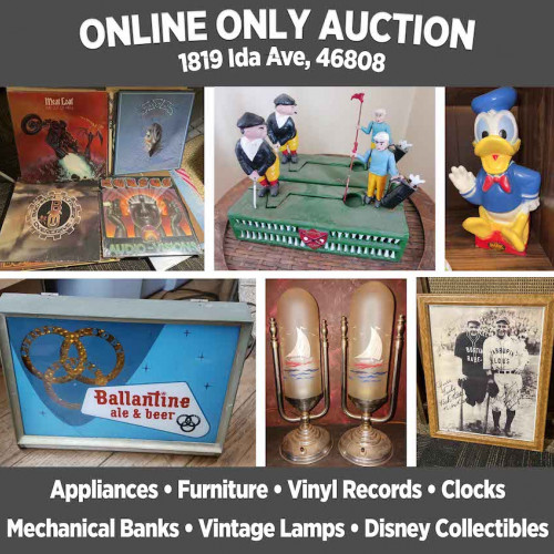 ONLINE ONLY Auction_1819 Ida Ave_Pickup on April 18th, 9 am - 4 pm