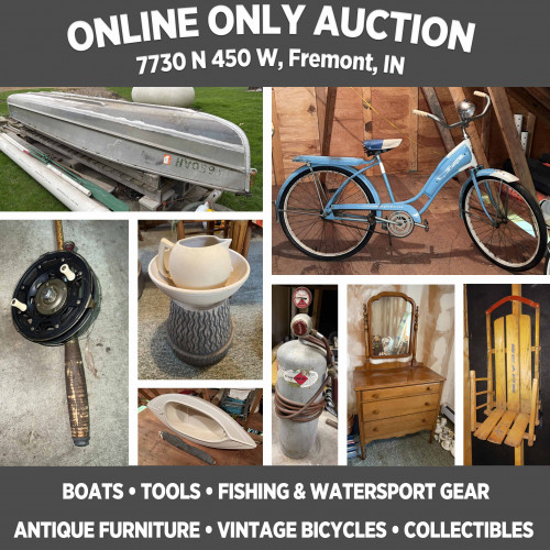 ONLINE ONLY Personal Property Auction on Pleasant Lake, Pickup May 6