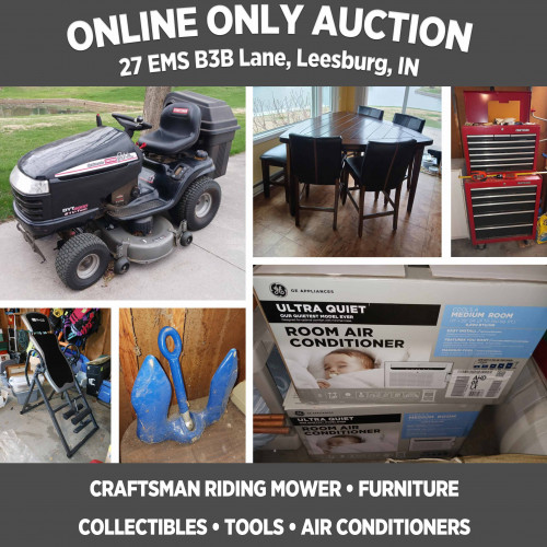 ONLINE ONLY Auction in Leesburg, Pickup May 9
