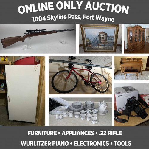 ONLINE ONLY Personal Property Auction Near Northrop High School, Pickup Feb. 25