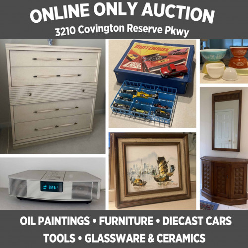 ONLINE ONLY Auction off Covington Road, Pickup Jan. 21, 11 am - 3 pm