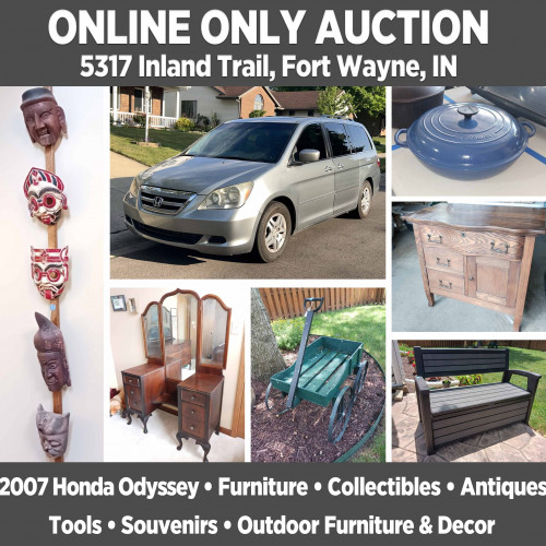 ONLINE ONLY Auction in Woodlands of Riverside - Pickup 9 a.m.-2 p.m. July 22