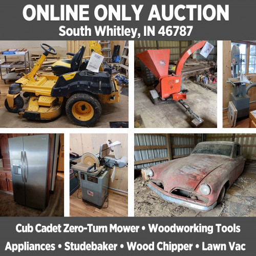 ONLINE ONLY Auction in South Whitley - Pickup Aug. 1