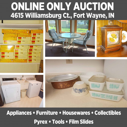 ONLINE ONLY Personal Property Auction Near Homestead High School - Pickup July 29