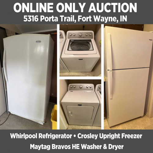 ONLINE ONLY Appliance Auction Near Homestead High School - Pickup 9-11 a.m. Aug. 4