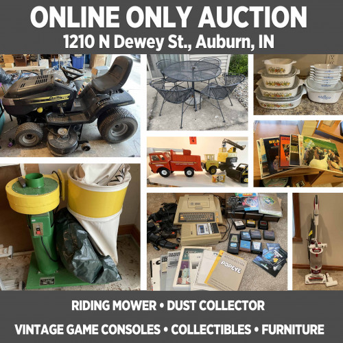 ONLINE ONLY Personal Property Auction in Auburn - Pickup June 13