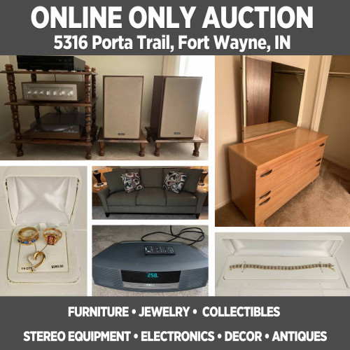 ONLINE ONLY Auction Near Homestead High School - Pickup 11:30 a.m.-4:30 p.m. June 20