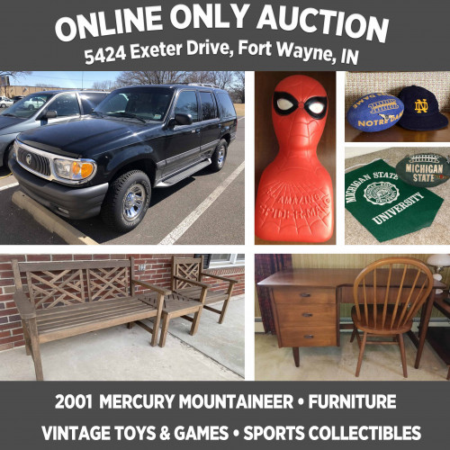 ONLINE ONLY Auction Near Georgetown Square, Pickup March 23