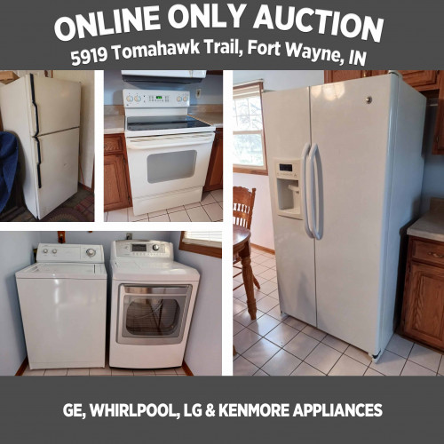 ONLINE ONLY Appliance Auction on Tomahawk Trail, Pickup May 23